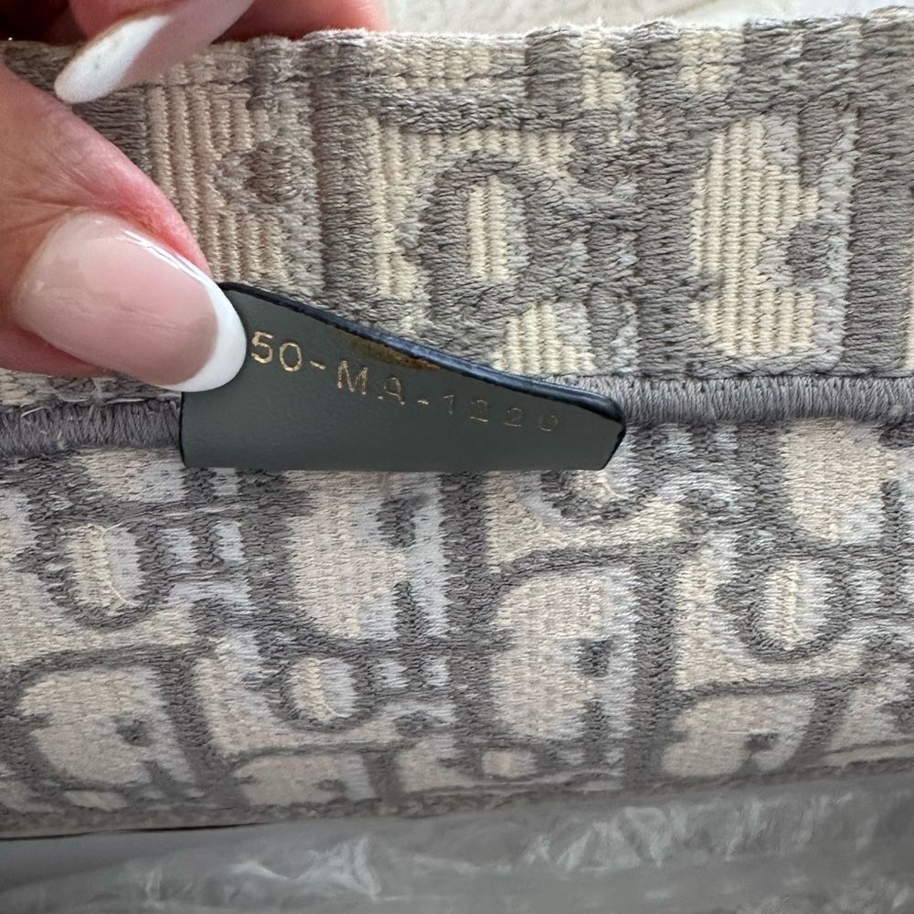 Dior Beige & Gray Christian Dior Medium Book Tote - Picture 9 of 14